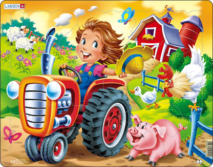 Farm Kid With Tractor