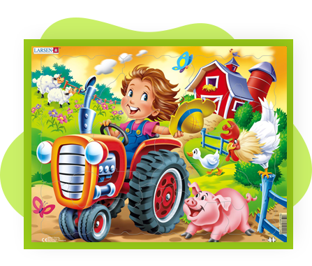 Farm Kid With Tractor