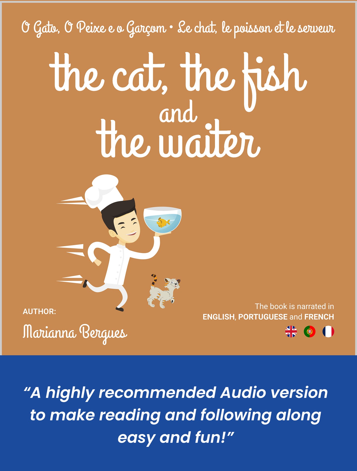 The Cat, the Fish and the Waiter (English, Portuguese and French Edition)