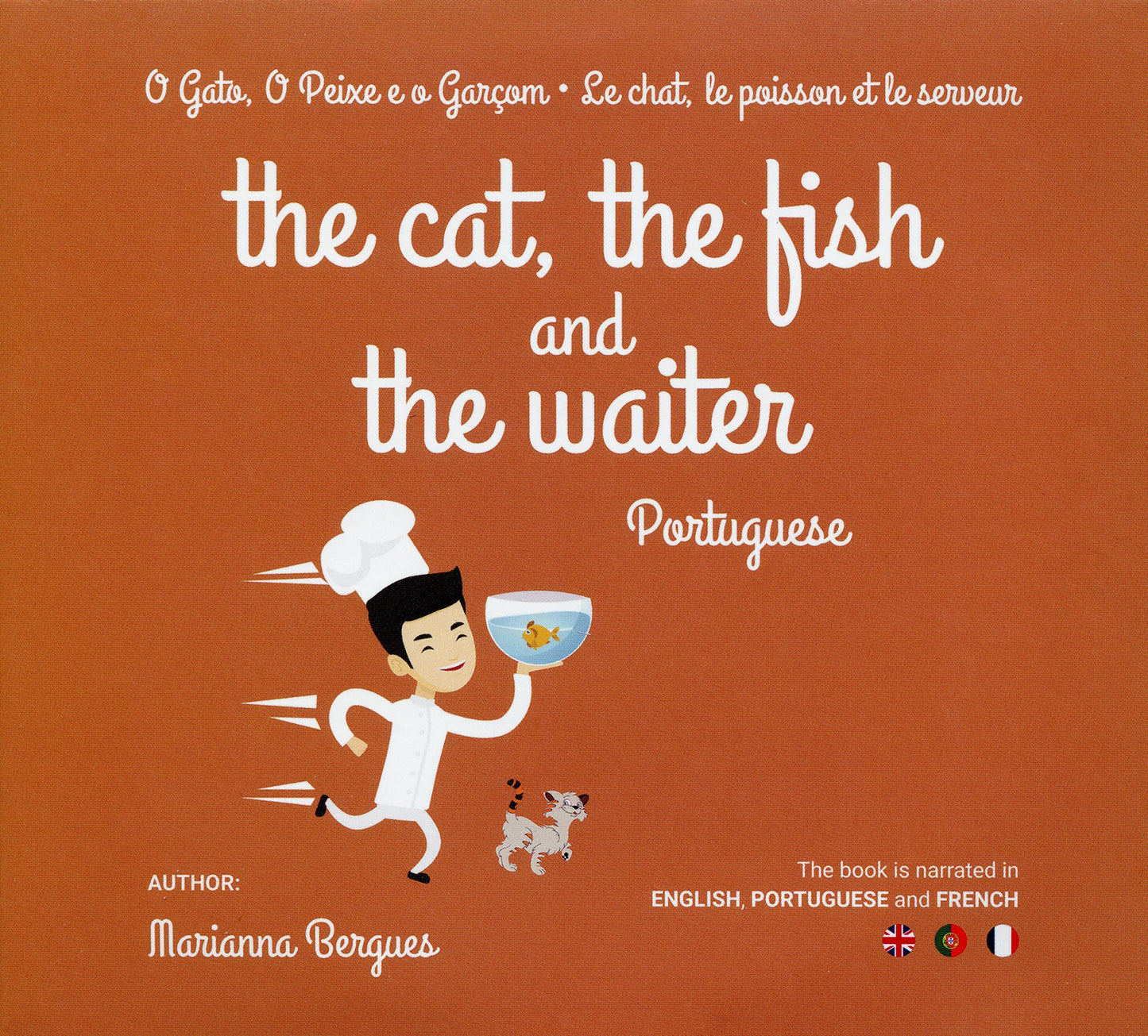 The Cat, the Fish and the Waiter (English, Portuguese and French Edition)